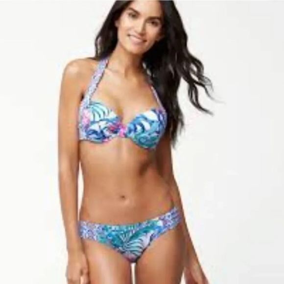 TOMMY BAHAMA PADDED underwire swim top - Picture 1 of 6